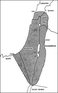 «Палестина», на которую претендовала Сионистская организация, 1919 год
