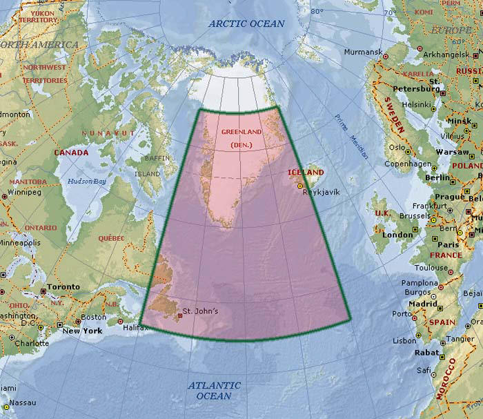 Ориентировочное положение «допотопного» северного полюса