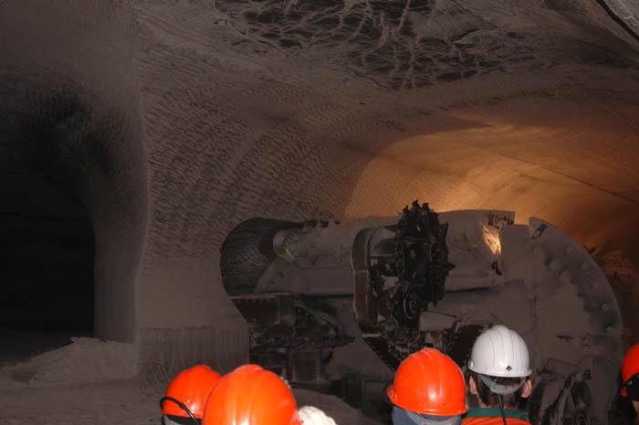 В шахте по добыче соли (г.Соликамск)