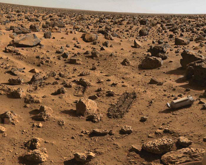 Поверхность Марса (снимок аппарата «Викинг»)