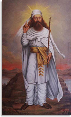 Изображение Ахура-Мазды в зороастрийском храме (Язд, Иран)