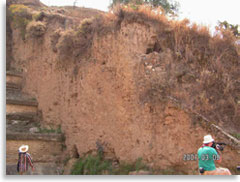 Слой глины над чолульской пирамидой
