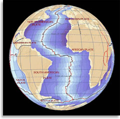 Срединно-Атлантический разлом (тектоническая карта)