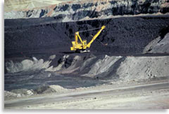 Добыча угля открытым способом (Кузбасс)