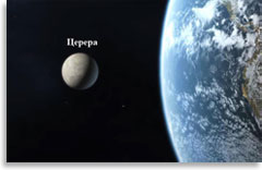 Церера по сравнению с Землей