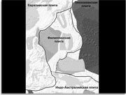 Тектоническая карта района Филиппинского моря.