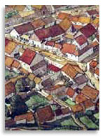 (Bibracte). Реконструкция части города по данным раскопок 2001 г.
