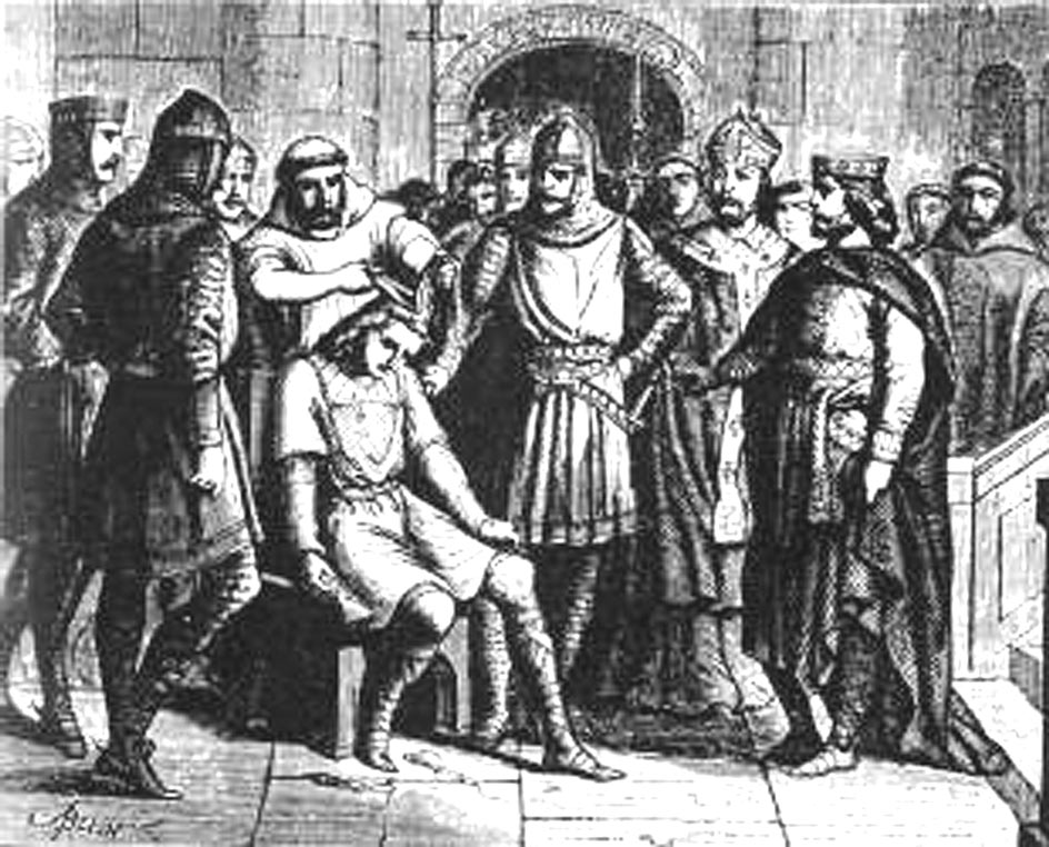 Постриг последнего из Меровинглей. Иллюстрация из книги Светланы Левашовой «Откровение»