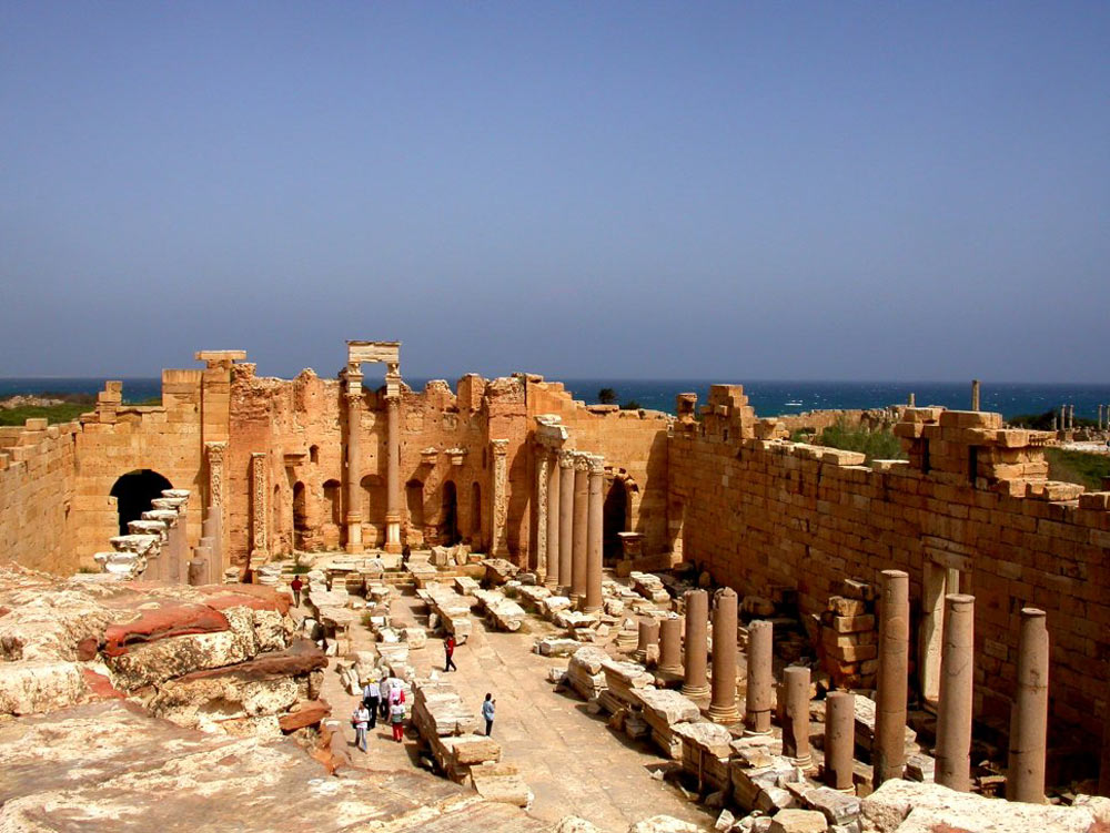 Лептис Магна (Leptis Magna) – базилика императора Септимия Севера