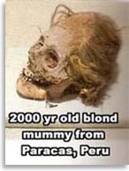Мумия белого человека, найденная в Перу