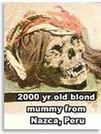 Мумия белого человека, найденная в Перу