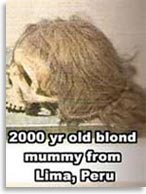 Мумия белого человека, найденная в Перу