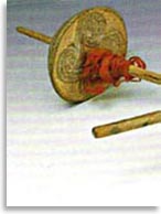 Предметы из могил белого человека в Китае. Веретено