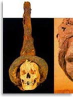 Предметы из могил белого человека в Китае. Колпак