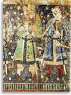 Наскальные росписи буддийского монастыря в базелике