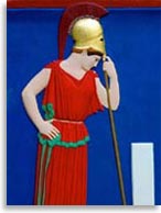Афина, опирающаяся на копьё. Рельеф с Афинского Акрополя. Середина 5 в. до н.э.