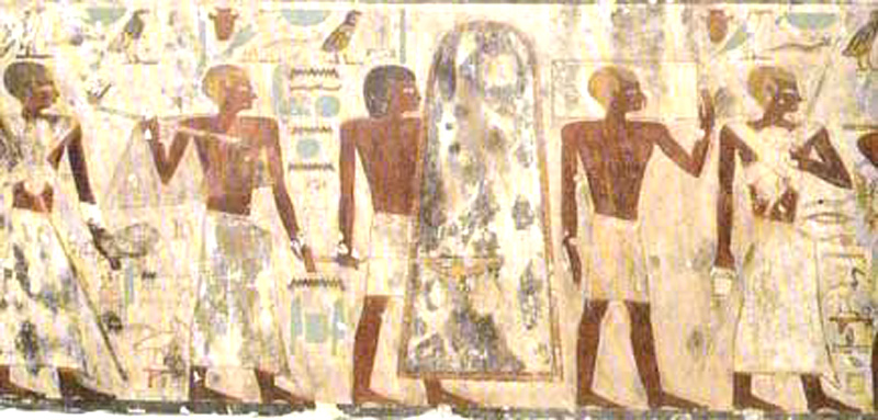 Белокурые спутники, из могилы Джехутихопте (Djehutihotpe), Деир-эль-Берша, Среднее Царство