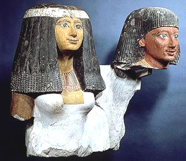 Египетский чиновник с женой, Лувр