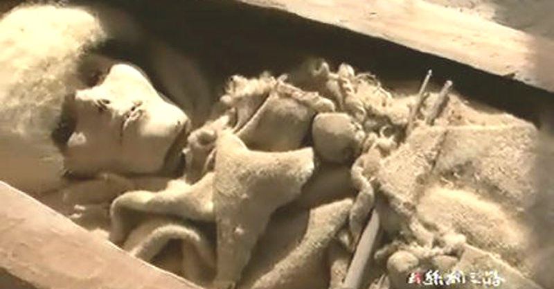 Мумия белого человека в Китае