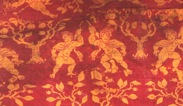 Ткань одежды мумий белого человека в Китае