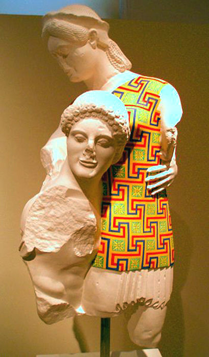 Тесей и Антиопа из храма Аполлона в Эретрии (о. Эвбея) (кон. VI в. до н.э.)