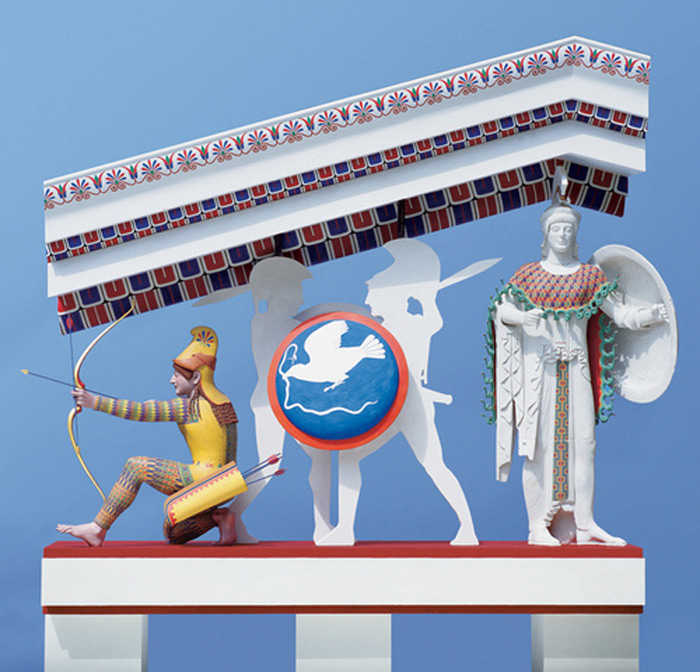 Фронтон храма Афины Афайи в Эгине. 480 г. до н.э.