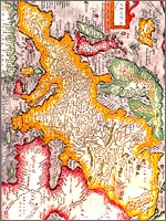 Карта Европы конца 16 века. Везде – Великая Тартария