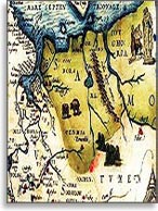 Рис. 6. Фрагмент карты «Расположение Русской Московии и Тартарии» Антони Дженкинсона, созданной в Лондоне в 1562 году