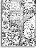 Рис. 8. Фрагмент карты Тартарской империи, выпущенной в Падуе в 1621 году