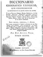 Титульный лист испанской энциклопедии Diccionario Geografico Universal, 1795