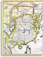 Карта Китая 1682 года Джакомо Кантелли и Джованни Джакомо ди Росси