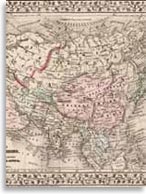 Карта геополитического деления Азии, 1871 г.