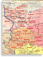 Карта расселения западных славян