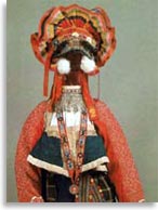 Костюм молодой женщины праздничный, 2-я полов. 19в, Тульская губ.