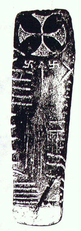Свастика в Ирландии, Ogham Stone, 5 в.