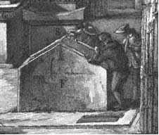 Гравюра Франческо Пиранези. Увеличенный фрагмент. Гравюра Франческо Пиранези. Увеличенный фрагмент.