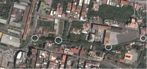 Маршрут водовода на его конечном участке через Оплонтис. Маршрут водовода на его конечном участке через Оплонтис.