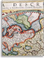 Изображение континента Даария в Атласе Герарда Меркатора, 1595 г.
