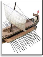 Антична галера. Иллюстрация к статье Георгия Костылева «Военно-исторические хохмы»